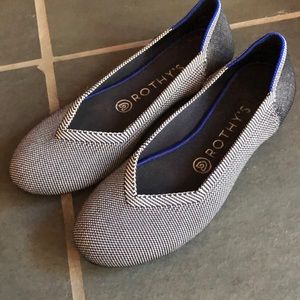 Rothy’s flats grey birdseye size 8